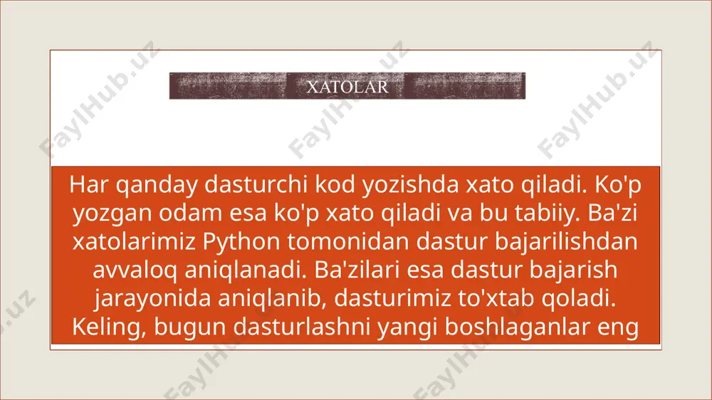 xatolar bilan ishlash - Page 4