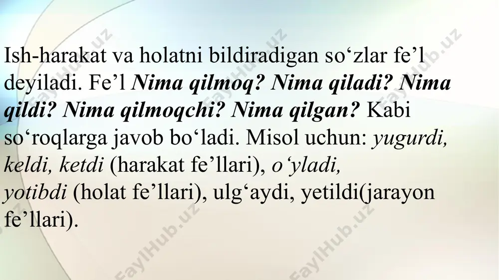 fe’l zamonlari. mustaqil ish - Page 2