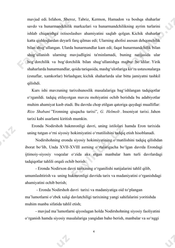 unniy muxolifatning afgʻon, kurd va turk qabilalari qarshisida saʼy-harakatlarini birlashtirishga olib keldi. afg‘on qabilalarining boshlig‘i mahmud qo‘shin bilan isfahonga boradi, 1722-yilda shaharni egallab oladi va oxirgi safaviy hukmdori husaynni taxtdan ag‘daradi. shunday qilib, forsning "afg‘on" hukmronligining qisqa davri boshlandi. kelatda yashovchi amakisi nodirqulining mardonavor ishlaridan xabar topib, uni shaharda talonchilik bilan shug‘ullangan afg‘onlarni quvib chiqarishga taklif qiladi. nodirquli taklifni qabul qilib, qisqa fursatda shaharni tartibga keltirdi. shunda nodirquli mashhadga dadil bosqin uyushtirib, muqaddas shia shahrini egallab olgan sistonliklardan qaytarib oladi. shundan so‘ng nodir nomi butun mamlakat bo‘ylab mashhur bo‘ldi. nodirqulining muvaffaqiyatidan xursand bo‘lgan amakisi uni qaroqchining sharmandali hunarini tashlab, vatanni musofirlardan ozod qilishga ko‘ndira boshladi[footnoteref:2]: [2: naumov a.o. 1938 yildagi avstriya anschluss versal tizimining inqirozi sifatida // zamonaviy va zamonaviy tarix. - 2006. - 6-son. - 56-72 b] faqat shu yo‘l bilan shahdan qilingan barcha vahshiyliklar uchun kechirim olishga umid qilish mumkin, aks holda ertami-kechmi sizni sharmandali o‘lim kutmoqda. 1726-yilda …
