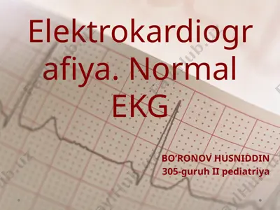 elektrokardiografiya. normal ekg — PPT
