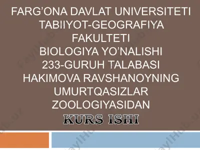 yassi chuvalchanglar (plathelminthes) tipi — PPT