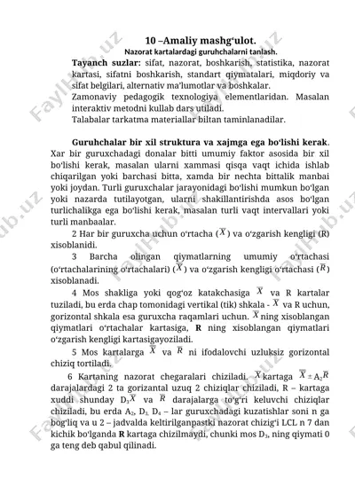 guruhchalar tanlash mashg'uloti — DOCX
