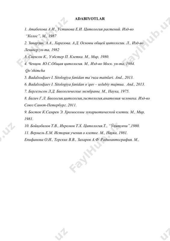 hujayra gomogenatlarini fraksiyalash metodi. sitokimyoviy metod - Page 4