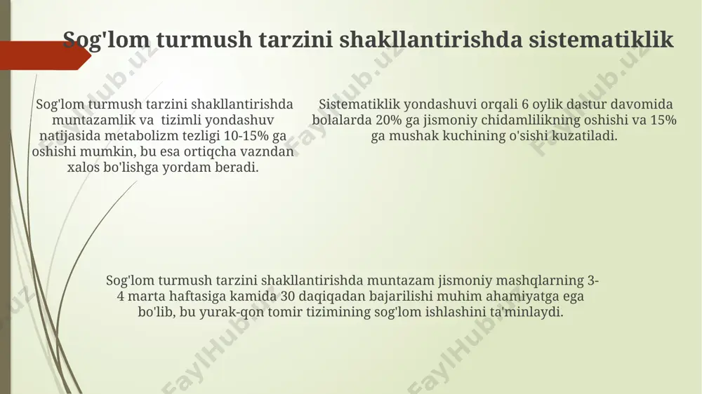 jismoniy tarbiyada sistemalilik va muntazamlilik tamoyili - Page 5