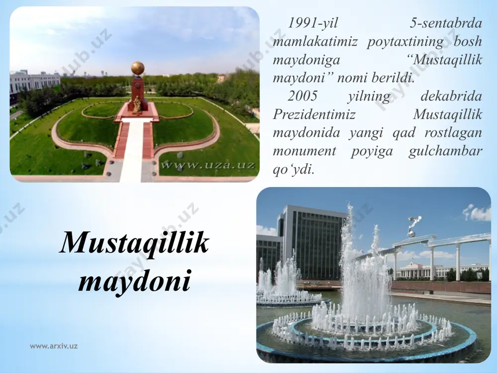 mustaqillik davri o‘zbek me’morchilik va monumental haykaltaroshlik san’ati - Page 4