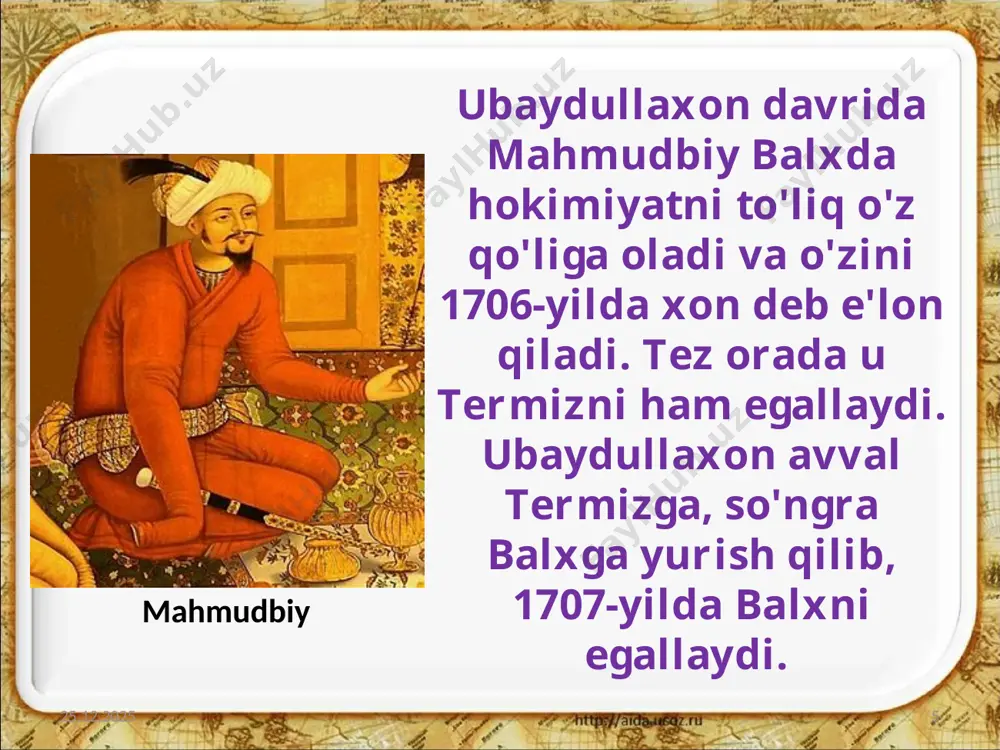 xviii asrning birinchi yarmida buxoro xonligida siyosiy tarqoqlikning kuchayishi 8-sinf - Page 5