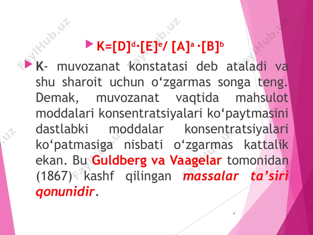 muvozanat shartlari va ozod energiya - Page 4