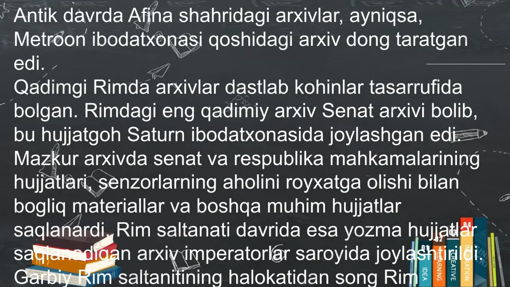 dastlabki arxivlarning shakllanishi va turlari - Page 4