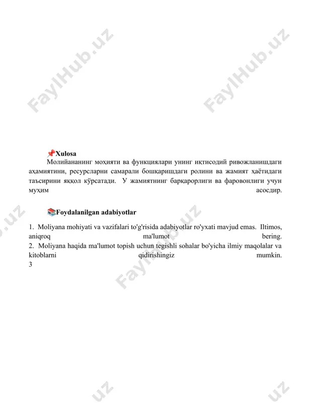 moliyaning iqtisodiyotdagi roli - Page 5