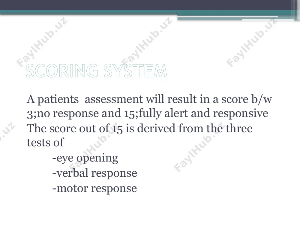 glasgow coma score in assessing head injury - Page 3