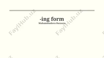 the -ing form as an adjective — PPTX