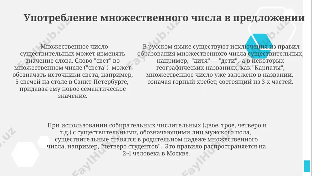 множественные числа имен существительных - Page 5
