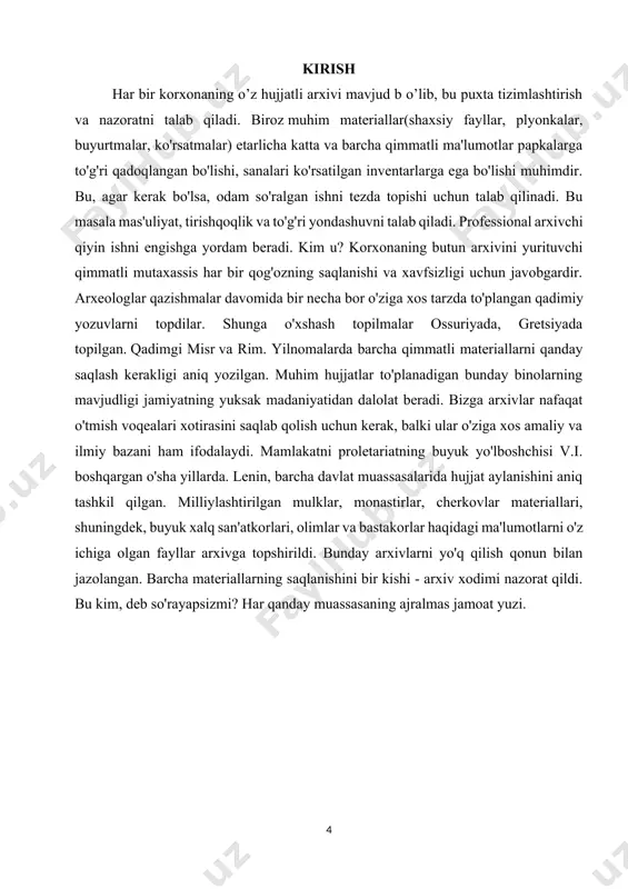 ishi, ro'yxatga olinishi va ish oqimi ro'yxatiga muvofiq saqlash muddati bilan aniqlanishi kerak bo'lgan juda ko'p ma'lumotlarga duch keladi. ushbu biznes ehtiyotkorlik, qat'iyatlilik, o'zini tuta bilish, rivojlangan fikrlash, sabr-toqat va nozik vosita mahoratini talab qiladi. hamma odamlar har kuni monoton va mashaqqatli ishlarni bajarishga qodir emas. arxivchining ish haqi ish haqi mintaqaga bog'liq moliyaviy farovonlik kompaniya va mas'uliyat. bugungi kunga kelib, o'rtacha ish haqi 20-35 ming rublni tashkil qiladi. 40 000 rubldan ortiq. ko'p yillik tajribaga ega bo'lgan tajribali arxivchini qabul qiladi. u kim va u nima qiladi, yuqorida tavsiflangan. kasb juda talabga ega, faqat u biroz boshqacha nomlanadi - kotib yoki kotib. arxivchi arxivchi yoki hujjatlarni saqlovchi bo'lishi mumkin. korxonada arxivchining vazifalari arxivda ish va hujjat aylanishini malakali tashkil etishga qaratilgan. keling, ushbu maqolada ular haqida batafsil gaplashamiz. arxivchi qayerda ishlashi mumkin? bu mutaxassisning vazifalari katta. bunday kasbga ega bo'lgan xodim katta hujjat aylanishi mavjud bo'lgan joyda talabga ega. …