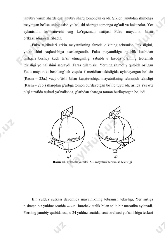 yerda yil fasllarini almashinishi va yer o’qining presession va nutasion harakati - Page 4