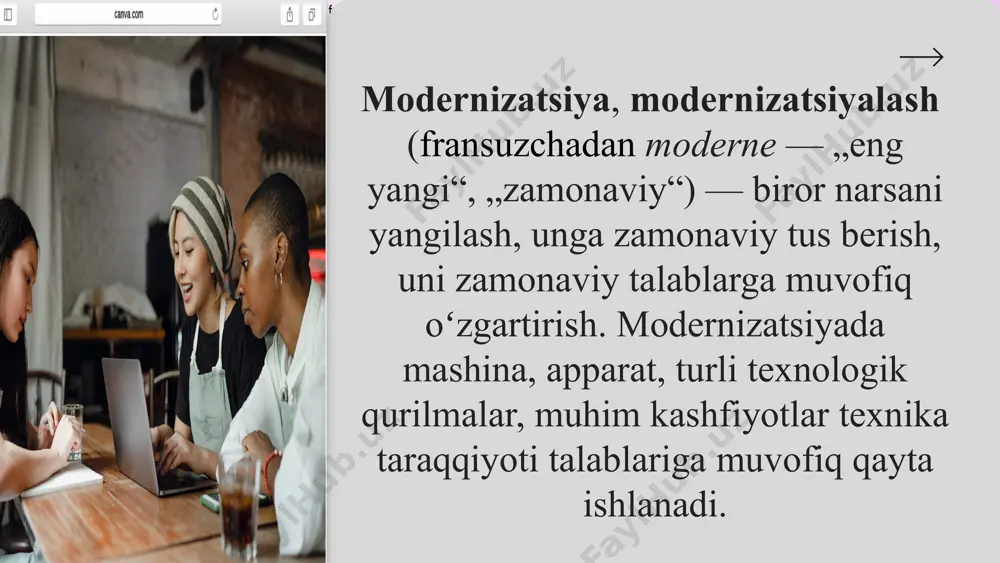 larning dunyoqarashini o‘zgartirish, har bir kishiga o‘z mehnatini sarflash sohasi va shakllarini mustaqil belgilash imkonini berish. mamlakatni modernizatsiya va isloh qilishning dastlabki bosqichi - 1991–2000-yillar o‘tish davri va milliy davlatchilik asoslarini shakllantirish bilan bog‘liq birinchi galdagi islohot va o‘zgarishlarni o‘z ichiga oladi. 2001-yildan to 2016-yilning so‘ngi choragigacha bo‘lgan muddatni o‘z ichiga olgan ikkinchi bosqich faol demokratik yangilanishlar va mamlakatni modernizatsiya qilish davri bo‘lib, iqtisodiyotimizni barqaror rivojlantirish, siyosiy hayotimizni, qonunchilik, sud-huquq tizimi va ijtimoiy-gumanitar sohalarni izchil isloh qilishni ta’minlashda muhim rol o‘ynadi. o‘zbekistonda mamlakatni modernizatsiya va isloh etishning yangi bosqichining asosiy mazmunini va ustuvor yo‘nalishlari o‘zbekiston respublikasi prezidentining 2017-yil 7-fevraldagi “o‘zbekiston respublikasini yanada rivojlantirish bo‘yicha harakatlar strategiyasi to‘g‘risida”gi farmoni bilan tasdiqlangan “2017–2021-yillarda o‘zbekiston respublikasini rivojlantirishning beshta ustuvor yo‘nalishi bo‘yicha harakatlar strategiyasi”da o‘z ifodasini topgan. mazkur farmonda iqtisodiyotda ma’muriy-buyruqbozlikka asoslangan boshqaruv tizimidan mutlaqo voz kechilib, bozor islohotlari bosqichma- bosqich amalga oshirilgani va pul-kredit siyosati puxta o‘ylab olib borilgani, makroiqtisodiy barqarorlikni, iqtisodiyotning yuqori …