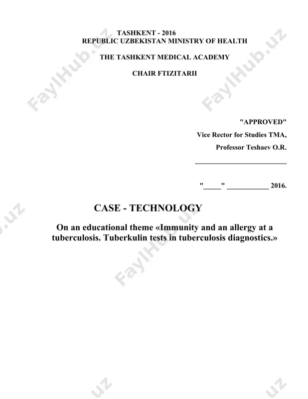 sts, vaccination, revactination. for the successful decision of the given case the student should know ( to define indications and contra-indications to statement tuberculin tests; ( to spend intraskin test of mantu with 2те and to analyze its results; ( to estimate a stage, the form and a process phase on the basis tuberculindiagnostic the given case reflects a real situation in the conditions of a primary link sources of the information of a case 1. the case record 2. rabuhin a.e. «the tuberculosis of respiratory organs», м, 1976. 3. homenko a.g. «the tuberculosis of respiratory organs», м, 1981. 4. hegglin of the river differential diagnostics of internal illnesses//м - meditsina. - 1965. - with. 462-478. 5. vinogradov p. i «differential diagnostics of the basic symptoms of disease of an internal» м, 1975г. 6. strukov a.i., serov v. v «pathological anatomy», м, 1979г. 7. john krofton, norman horn, fred miller …