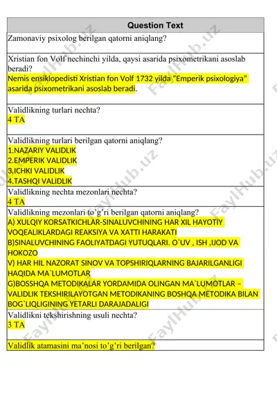 psychology textbook — DOCX