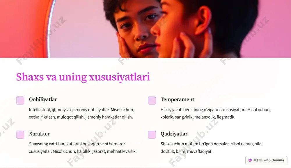 shaxsning oʻrganishdagi maʼlumot turlari - Page 3