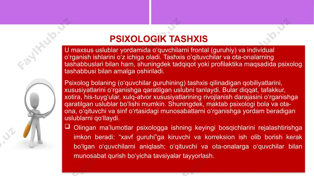 maktab psixologi ishining maqsad va vazifalari - Page 5