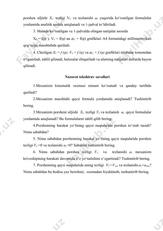 krivoship-polzunli mexanizm (kpm) kinematik tahlili - Page 5