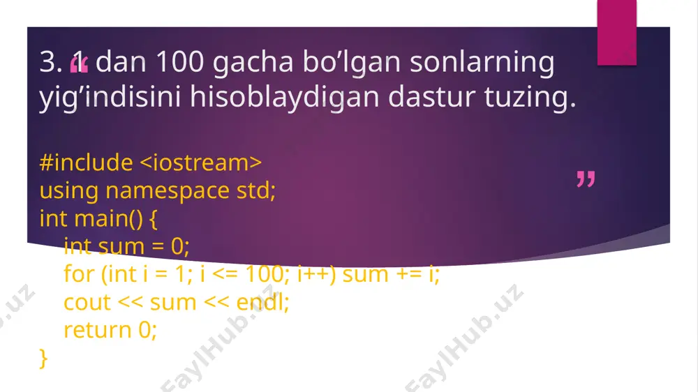 dasturlash asoslari fanidan amaliy ish - Page 4