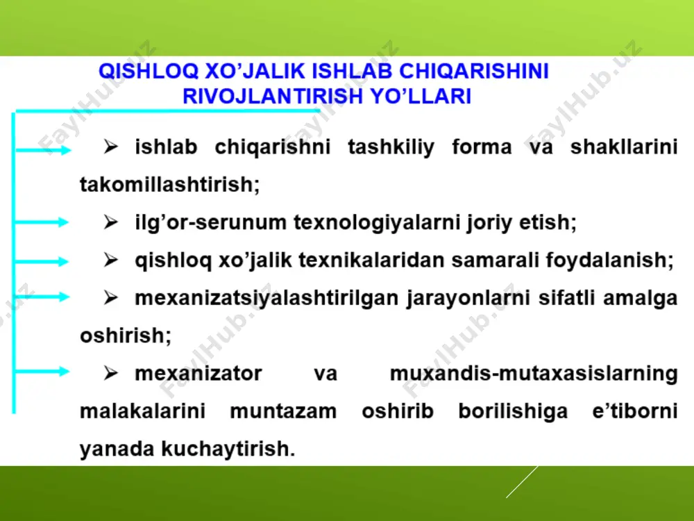 qishloq xo’jalik mashinalari va texnik servisni tashkil etish - Page 4