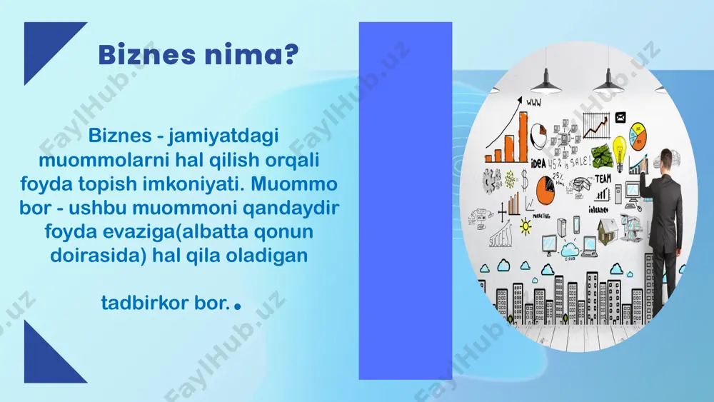 restoranlar, mexmonxonalar bilan bo'lgan tadbirkorlik. oziq-ovqat biznesi xizmat ko'rsatish tarmoqlari. . innovatsion tarmoqlar. it, telekommunikatsiya, elektronika sohasida ish olib boradigan texnologik kompaniyalar it sohasida telekomunikatsiya sohasida elektronika sohasida kabi xizmatlar beradigan tadbirkorlik sub'ektlari buyurtmalar ko'rsatish tarmoqlarida reklama marketing dizayn sanoat osti tarmoqlar. masalan, qurilish, loyihalash, tadekdorlik va texnologik xizmatlar tarmoqlari. maishiy xizmatlar tarmoqlari., giyim-kechak, mebel, buta va boshqa maishiy predmetlar sohasida ish olib boradigan kompaniyalar. ovqat tayyorlash kiyim-kechak mebel biznes tarmoqlari kerakligining sabablari bor: 1. monitoring olib borish imkonini beradi. 2. strategiya izlashni yaxshilash. 3. har bir tarmoq uchun mas'ul inson tayinlash imkoniyati. 4. rivojlanish imkoniyatini beradi quyidagi biznes tarmoqlari dunyoda keng tarqalgan va ommabop bo'lganlardan ba'zilaridir: facebook, eng katta ijtimoiy tarmoqlardan biri hisoblanadi. ushbu platforma orqali kompaniyalar o'zlarining sahifalarini ochishi va mijozlar bilan bog'lanish imkoniyatiga ega bo'lishadi. shuningdek, facebook reklama xizmatlarini taklif etadi va kompaniyalar uchun reklama kampaniyalarini o'rnatish imkoniyatini beradi instagram, asosan tasviriy materiallarni o'z ichiga olgan ijtimoiy …