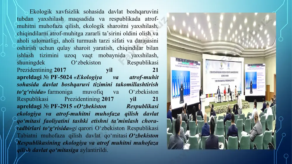 o’zbekiston respublikasining viloyatlar bo’yicha ekologik holat - Page 4