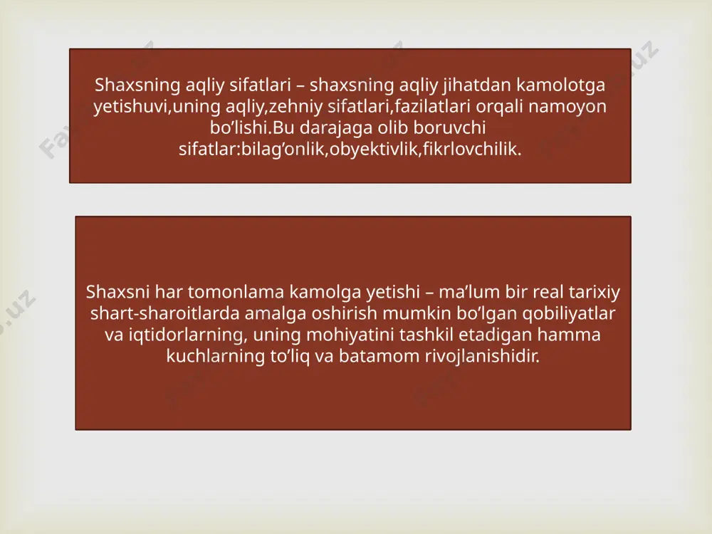 shaxsning rivojlanishi, tarbiyasi va ijtimoiylashuvi - Page 4