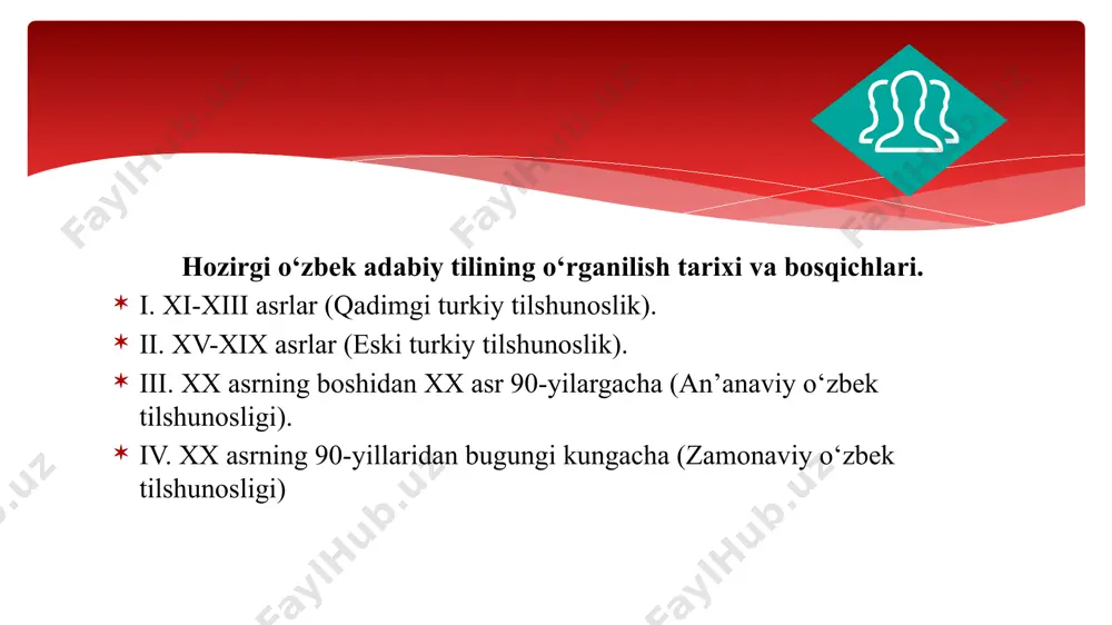 oʻzbek tili tarixini davrlashtirish xususida oʻzbek tilshunoslari dunyoqarashi - Page 4