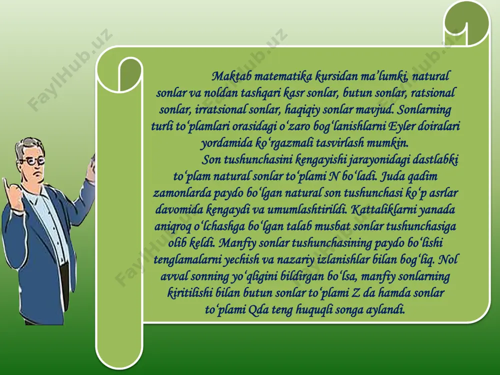 kasr sonlarni vujudga kelishi. kasr sonlar ustida amallar. - Page 3