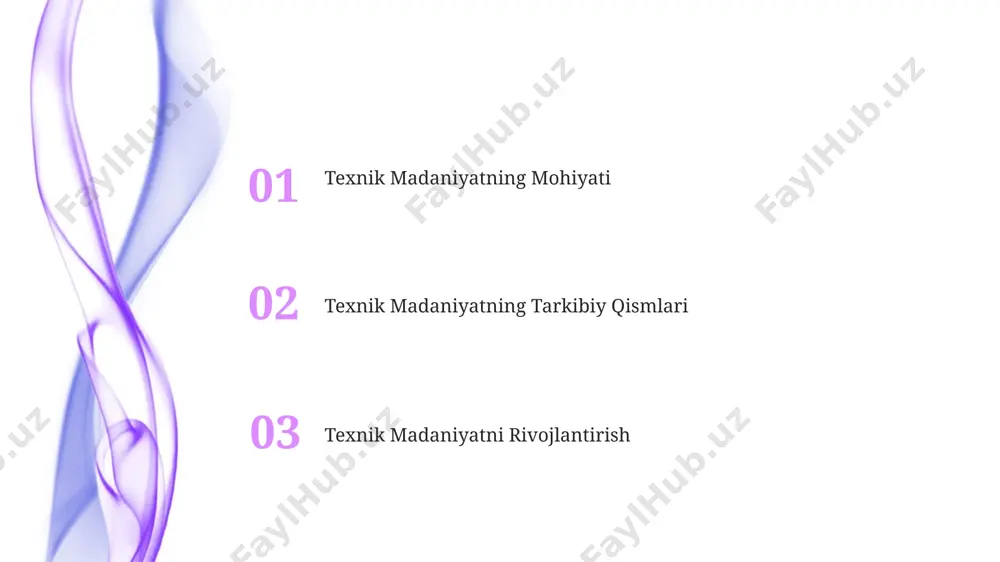 ategiyasi doirasida, it sohasida 1000 dan ortiq yangi ish o'rinlari yaratish va yillik o'rtacha ish haqini 25% ga oshirish rejalashtirilgan. texnik madaniyatni rivojlantirishda 2023-yilga kelib, dasturlash tillarini o'rganish bo'yicha onlayn kurslarga yozilganlar soni 30% ga oshgan, bu raqamli savodxonlikning yuksalishini ko'rsatadi. etika va mas'uliyat korporativ axloq kodeksiga rioya qilmaslik, ma'lumotlarning oshkor bo'lishiga olib kelishi mumkin, bu esa kompaniyaga 50 million dollargacha zarar yetkazishi mumkin. dasturchilarning 70% dan ortig'i ochiq manbali dasturlarni ishlatadi, bu esa ularning axloqiy mas'uliyatini oshiradi, chunki kodlarning xavfsizligi va sifatiga ular ham javobgar. texnik yutuqlarni baholash loyiha muvaffaqiyatining 3 asosiy omili – muddatlarga rioya qilish, byudjetga mos kelish va sifat ko'rsatkichlari – aniq sonlar va foizlar bilan o'lchanadi va hisobotda aks ettiriladi. texnik yutuqlarni baholashda, 100 ta loyiha orasidan eng yaxshi 10 tasini aniqlash uchun, har bir loyiha 4 ta mezon (yangilik, samaradorlik, iqtisodiy foyda, ijtimoiy ta'sir) bo'yicha ballanadi va umumiy ball hisoblanadi. texnologik taraqqiyot va adaptatsiya …