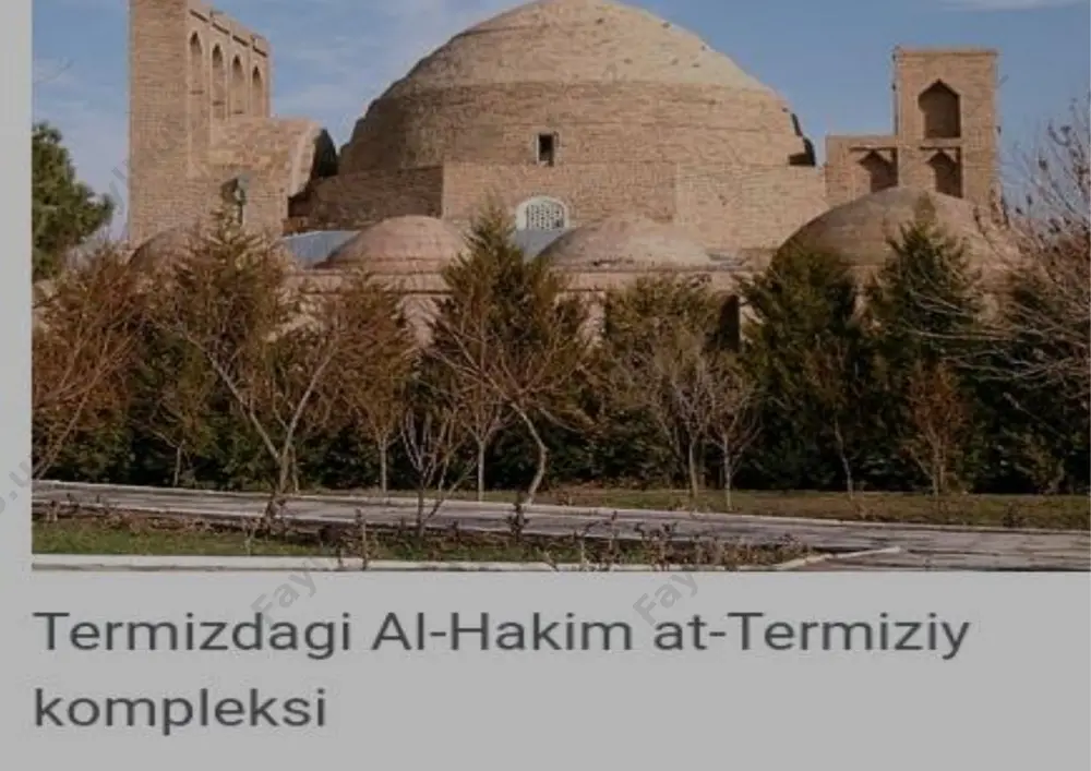 ar, hamad ibn shokir, abd ibn muhammad nasafiy, haysam ibn kulayb shoshiy, ahmad ibn yusuf nasafiy va abul abbos muhammad ibn mahbub mahbubiylarni sanab o‘tish mumkin. ilmu irfon olish maqsadida uzoq yillar davom etgan xorijiy safarlardan qaytgan termiziy o‘z yurtida yirik muhaddis olim sifatida shuhrat qozonib, asarlar ta’lif etish, ko‘plab shogirdlar tayorlash bilan mashg‘ul bo‘ldi.u892-yilda termizdan uzoq bo‘lmagan bug‘ qishlog‘ida vafot etadi va shu yerda dafn etiladi. aslida, qur’oni karimda inson hayotiga oid jamiki masalalar o‘z aksini topgan. payg‘ambarimiz muhammad (a.s.)ning o‘zlari aytgan ibratomuz pand-nasihatlari, diniy, axloqiy masalalar xususidagi fikru mulohazalari, ko‘rsatmalari hamda rasululloh (s.a.v.)ning hayotlari, faoliyatlari xususida sahobiylar tomonidan aytilgan hikoyat va rivoyatlar islomiy ta’limotni to‘ldirib, ko‘p o‘rinlarga aniqlik kiritib bergani uchun hadislar qur’oni karimdan keyin turadigan asosiy manba sifatida qabul qilingan. imom termiziy faoliyat ko‘rsatgan to‘qqizinchi asrga kelib hadislarni nihoyatda aniq, muhim, shubha uyg‘otmaydigan manbalarga asoslanib to‘plashga alohida ahamiyat berish davr talabi bo‘lgan edi.negaki, o‘shadavrning o‘zidan boshlaboq, noaniq, …