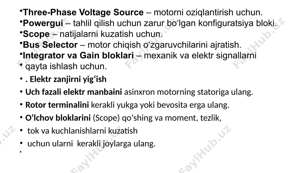 asinxron motor qurilmasini modelashtirish - Page 3