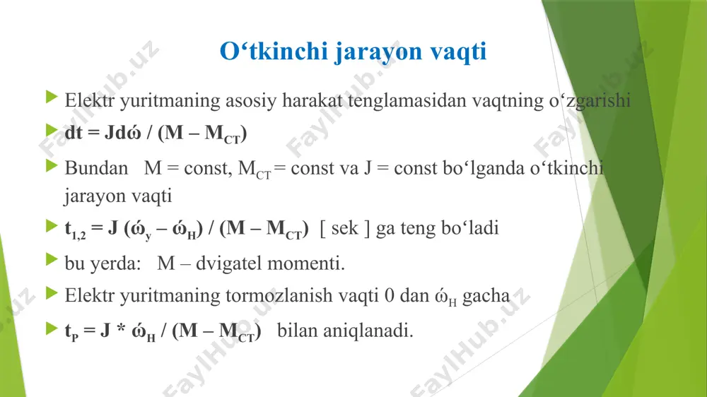 elektr mexaniko’tkinchi jarayonlar - Page 3