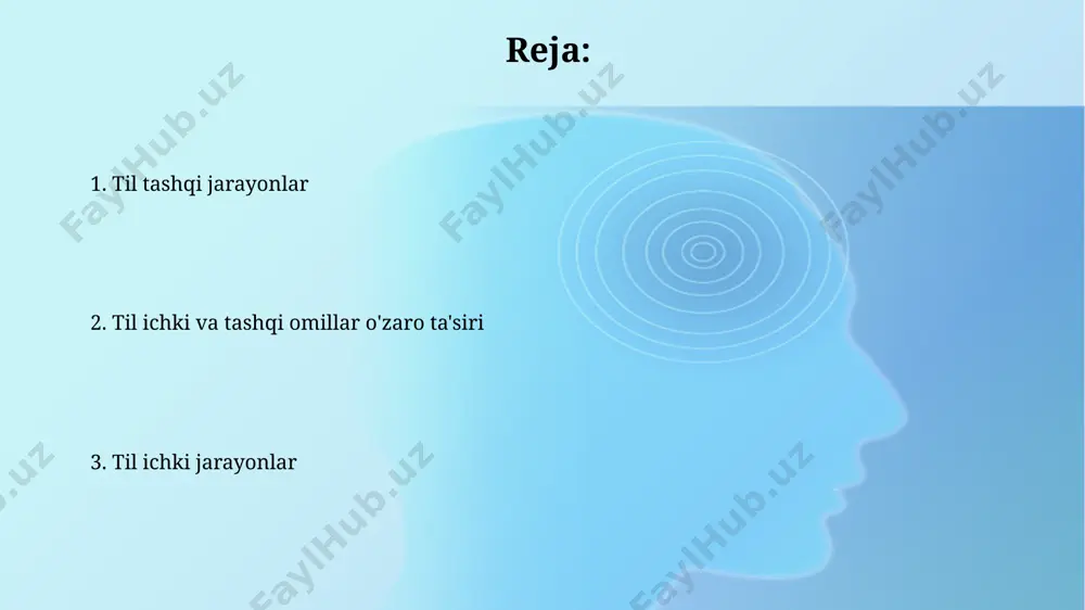 h orqali, semantik farqlarni ko'rsatish mumkin. til va madaniyatning o'zaro ta'siri natijasida paydo bo'lgan 5 ta yangi so'z va ularning kelib chiqish tarixi, lingvistik evolyutsiyaning tezligini aks ettiruvchi muhim omildir. ikki tillik "ikki tillik" atamasi ikki tilni bilish va qo'llash qobiliyatini anglatadi, bu yerda har bir tilning lug'aviy boyligi va grammatik tuzilishi 5000 dan ortiq so'z va 100 dan ortiq grammatik qoida bilan ifodalanishi mumkin. ikki tillik shaxslar, ko'pincha, ikkala tilda ham o'ziga xos nutq strategiyasini qo'llaydilar, masalan, 20% hollarda bir tildan ikkinchisiga o'tish va 80% hollarda bir tilni dominant sifatida ishlatish. til tashqi omillar til tashqi omillar, masalan, ijtimoiy-madaniy kontekst, nutqning 30% gacha bo'lgan qismini tashkil qilishi va so'z boyligi, grammatik tuzilmalarga ta'sir ko'rsatishi mumkin. geografik joylashuv, 5 ga yaqin sheva variantlari bilan, tilning fonetik, leksik va grammatik xususiyatlariga ta'sir ko'rsatib, tilning regional o'zgarishlariga sabab bo'ladi. fonetikaga kirish fonetika, tilning tovush tizimini o'rganadigan lingvistikaning bir bo'limi bo'lib, taxminan 40 …
