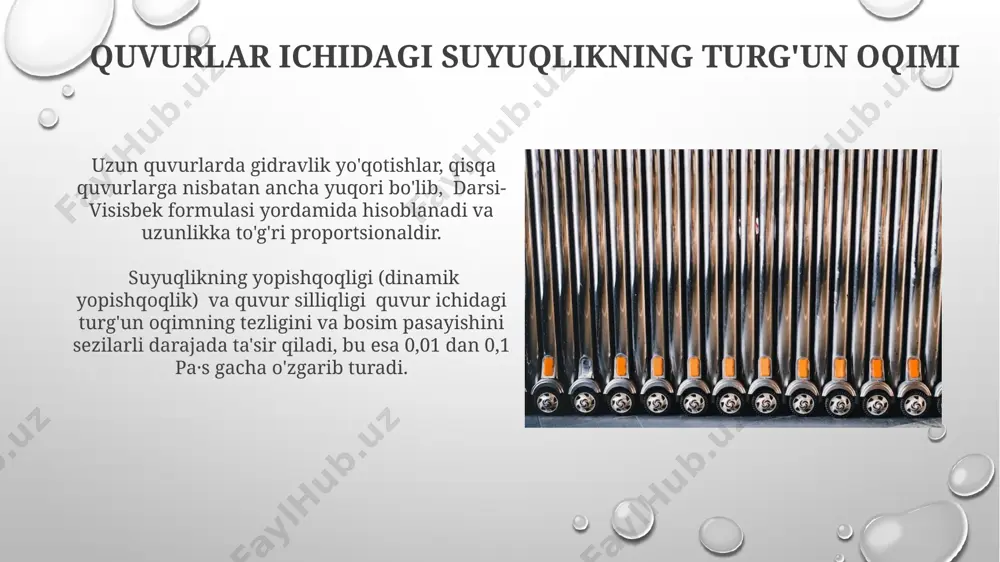 bosimli quvur (kalta va uzun)larda suyuqlikning barqaror harakati - Page 4