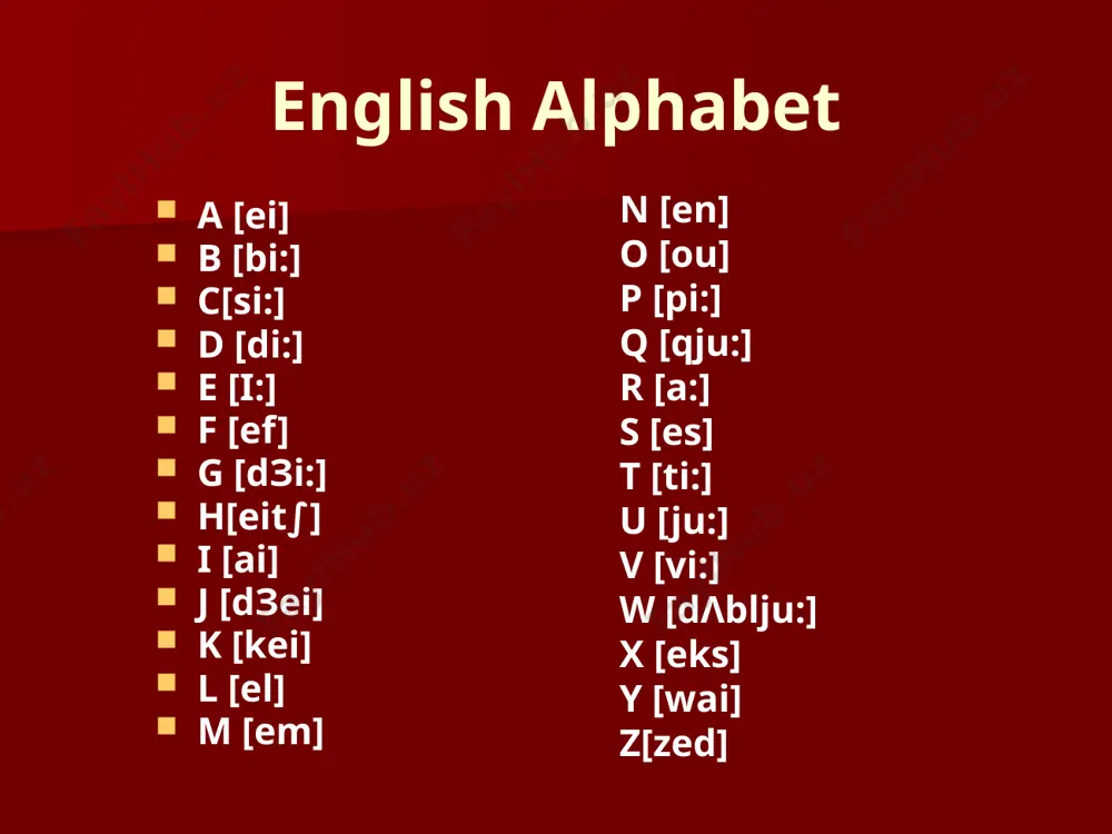 ровень пятый уровень interrogative sentence to be fe`li yordamida tuzilgan gaplarning umumiy so`roq gap shakli to be fe`li egadan oldinga qo`yish orqali yasaladi: are you a surgeon? - yes i am. is he a therapeutist? – no, he is not. is it a book? - no, it is not. are they at the lesson now? – yes they are negative sentence: i am not a doctor. you are not a student. my son is not a pupil. the students are not in class. my friends are not in urgench now. og`zaki nutqda to be fe`lining bo`lishli shaklida odatda quyidagi qisqartmalar yuz beradi: i am =i’m you are = you`re he is =he’s she is = she’s it is = it’s we are = we’re they are = they’re bo`lishsiz shaklda quyidagi qisqartmalar yuz beradi: i am not = i’m not he is not = he’s not yoki he isn’t she …