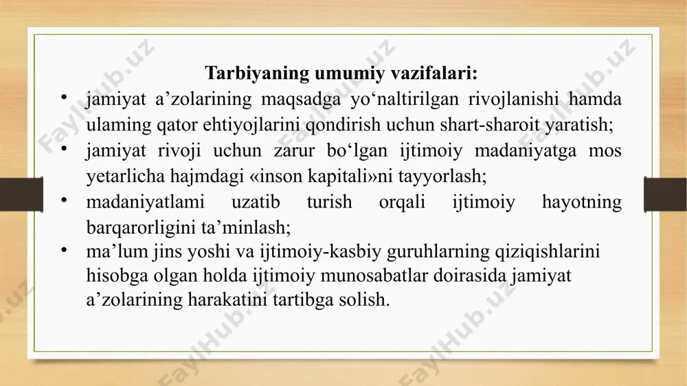 tarbiya nazariyasi va tarbiya turlari - Page 5