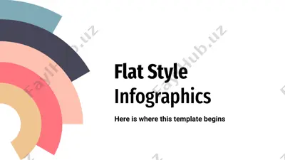 flat style infographics — PPTX