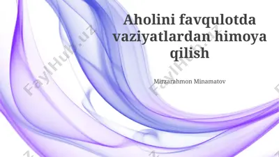 fuqaro muhofazasi tizimi — PPTX