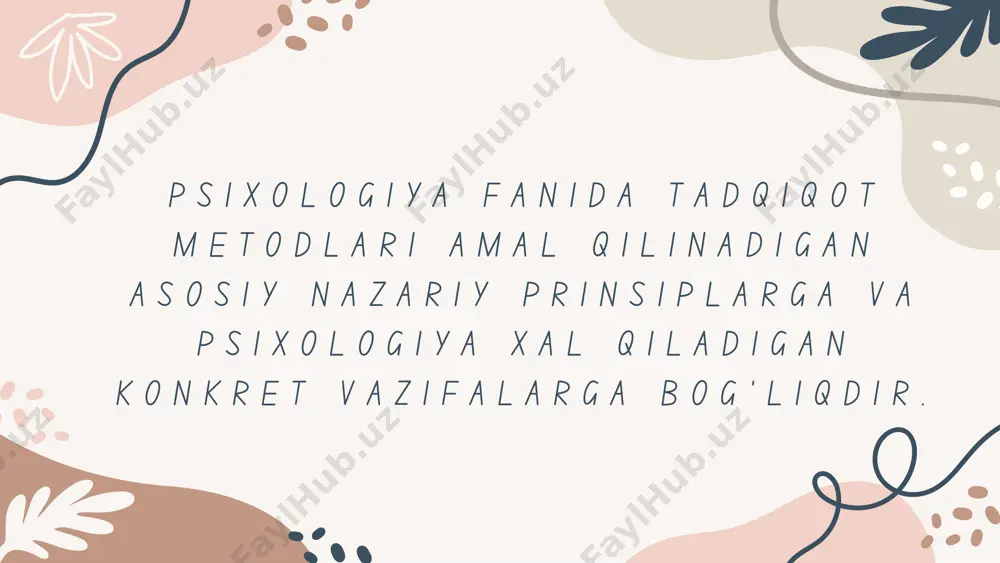 xozirgi zamon psixologiyasining tadqiqot metodlari - Page 2