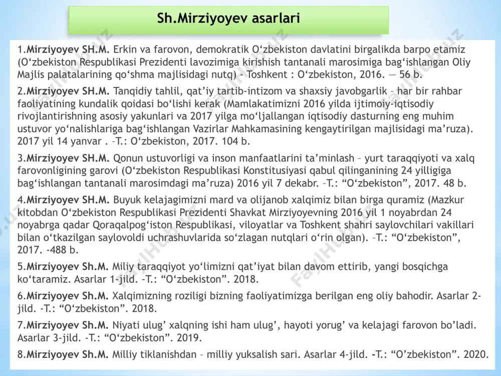 shavkat mirziyoyev yangi о‘zbekiston prezidenti - Page 4