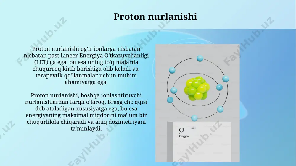 ionlovchi nurlarning turlari va ularning xarakteristikasi - Page 5