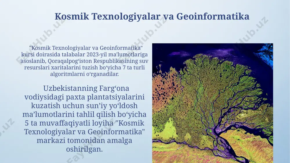 ilishi 2030-yilga kelib 50% ga oshishi va jahonning 10 ta yirik shahri geografik modellashtirishda yangi imkoniyatlar yaratishi kutilmoqda. quruqlik va suv resurslarini boshqarishda drones va sensor texnologiyalarining qoʻllanilishi 2025 yilga kelib 30% ga oshishi, oʻzbekistonning amudaryo havzasida suv resurslarini samarali boshqarishda muhim rol oʻynashi taxmin qilinmoqda. asosiy tamoyillar va yondashuvlar konstruktiv geografiya, toshkent viloyatining 5 ta tumanida amalga oshirilgan tadqiqotlar natijalariga ko'ra, atrof-muhitni muhofaza qilish va tabiiy resurslardan oqilona foydalanish bo'yicha 3 ta aniq tavsiyalar ishlab chiqishga imkon berdi. konstruktiv geografiya, 3 ta asosiy tamoyilga asoslanadi: 1) ijtimoiy-iqtisodiy rivojlanishning geografik omillarini tahlil qilish, 2) makon rejalashtirishda 5 yillik strategik rejalarni qo'llash, 3) samarqand shahri misolida amaliy qo'llanmalarni ishlab chiqish. geoprotsesslarni boshqarish geoprotsesslarni boshqarish vositalari, jumladan, arcgis va qgis dasturlari, 3d modellashtirish va 1000 dan ortiq ma'lumot qatlamlarini birlashtirish orqali murakkab geografik tahlillarni amalga oshirishga imkon beradi. geoprotsesslarni boshqarish, masalan, 500 metrli piksel o'lchamidagi sun'iy yo'ldosh rasmlarini tahlil qilish orqali toshkent …