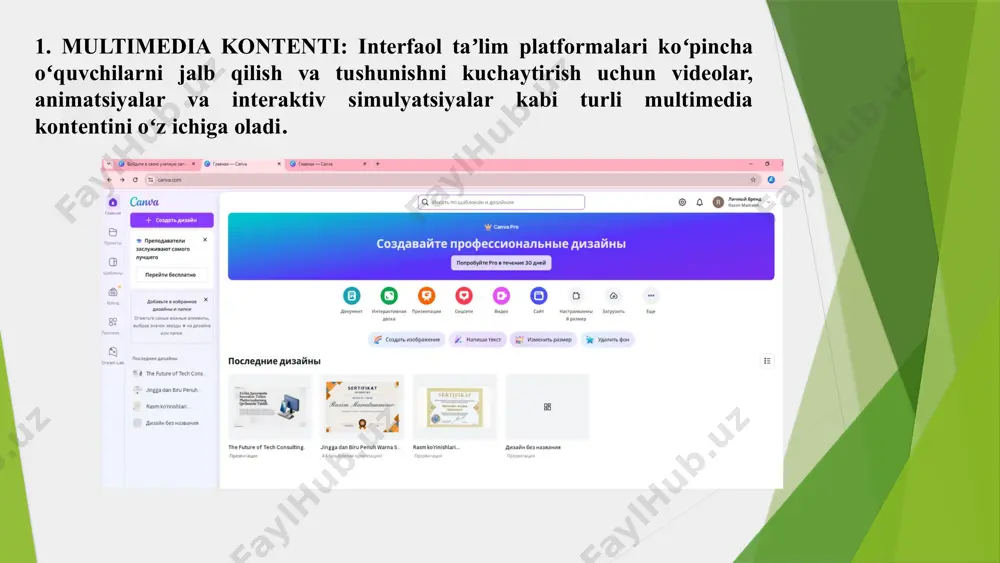 ta'lim jarayonida interaktiv ta'lim platformalarning qo'llanishi tahlili - Page 4