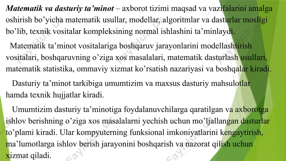 uning eski nomi – kompyuter saqlangan. kompyuter (ing . computer - hisoblayman), ehm (elektron hisoblash mashinasi) - oldindan berilgan dastur (programma) boʻyicha ishlaydigan avtomatik qurilma. elektron hisoblash mashinasi (ehm) bilan bir xildagi atama. uning asosiy vazifasi turli ma‘lumotlarni qayta ishlashdan ibora. avvalo shuni aytish lozimki, ko‘pchilik tushunchasida go‘yoki biz kundalikda foydalaniladigan faqat shk bor xolos. bunga albatta sabablar ko‘p. shulardan biri hozirgi zamon shk lari ilgari universal deb hisoblangan kompyuterlardan tezligi va xotira hajmi jihatidan ancha oshib ketgan bo‘lsada, ikkinchi tomondan ko‘p masalalarni yechish uchun bu kompyuterlar foydalanuvchilarni qanoatlantirishidadir. hozirgi kompyuter termini ko‘p uchrasada, shu bilan birga ehm (elektron hisoblash mashinalari), hm (hisoblash mashinalari) terminlari ham hayotda ko‘p ishlatilib turiladi. ammo biz soddalik uchun faqat kompyuter terminidan foydalanamiz. kompyuterlarning amalda turli xillari mavjud: raqamli, analogli (uzluksiz), raqamli-analogli, maxsuslashtrilgan. ammo, raqamli kompyuterlar foydalanilishi, bajaradigan amallarning universalligi, hisoblash amallarining aniqligi va boshqa ko‘rsatkichlari yuqori bo‘lganligi uchun, ulardan ko‘proq foydalanilmoqda. amalda esa hozir …