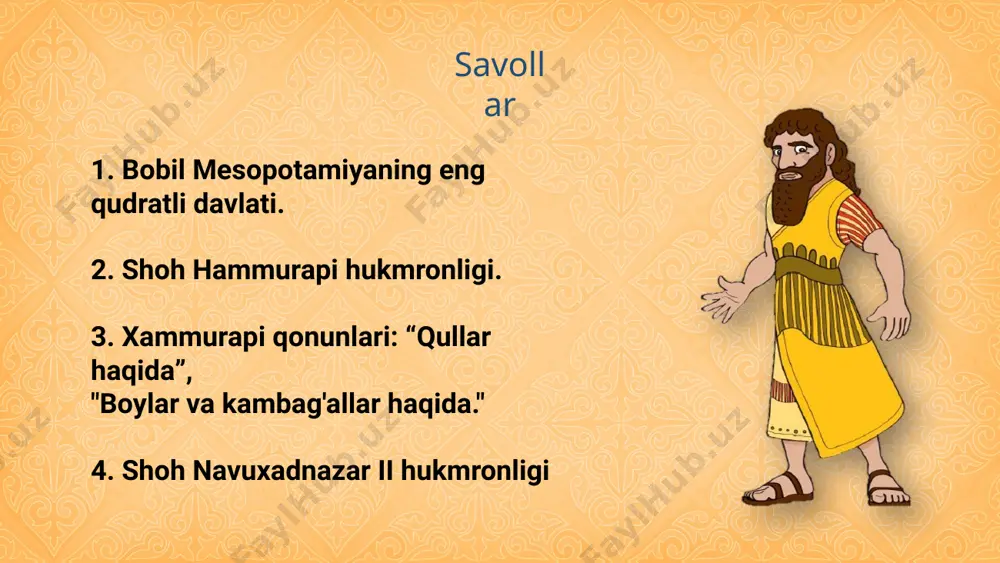 bobil shohi xammurapi va uning qonunlari - Page 5