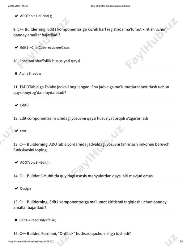 c+ builder komponentalari haqida ma'lumotlar - Page 2