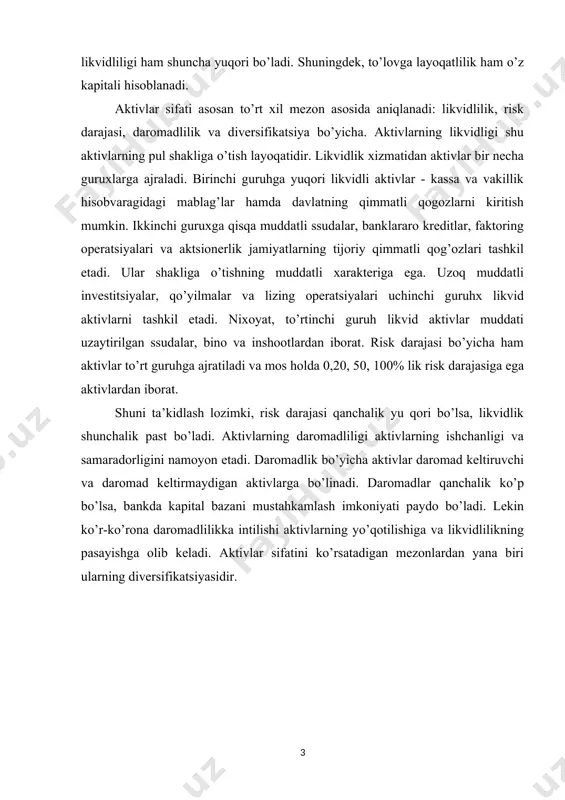 bo’lishining asosi bo’lib tovar-pul munosabatlarining rivojlanishi hisoblanadi. tovar-pul munosabatlarining bo’lishi va ularning rivojlanib borishi barcha ijtimoiy-iqtisodiy tuzumlarda banklarning ham bo’lishini taqozo qiladi. banklar o’rta asrlarda puldorlar tomonidan pulni qabul qilish va boshqa davlat, shahar puliga almashtirib berish asosida kelib chiqqan. keyinchalik puldorlar o’z bo’sh turgan mablag’laridan foyda olish maqsadida ularni vaqtincha foydalanishga mablag’ zarur bo’lgan sub’ektlarga ssudalar berishgan. bu hol pul almashtiruvchi puldorlarning bankirlarga aylanishiga olib kelgan. bank so’zi italyancha «banca» so’zidan olingan bo’lib «stol», aniqrog’i «pullik stol» degan ma’noni anglatadi. o’rta asrlarda italiyalik puldorlar hamyonlaridagi, idishlardagi monetalarni stol ustiga qo’yib hisob-kitob qilganlar. xii asrlarda genuyada pul almashtiruvchilarni «bancherii» deb atashgan. agar puldorlardan birortasi ishonchni oqlamasa va o’z ishiga ma’suliyatsizlik qilsa, u o’tirgan stolni sindirib tashlashgan va uni «banco rotto», yani bankrot deb atashgan. ya’ni, bizga ma’lum bo’lgan «bankrot» so’zi ham italyancha«banca» so’zidan olingan. banklar paydo bo’lishining boshlang’ich nuqtasi bo’lib xvi asrda florentsiya va venetsiyada tashkil qilingan kichik jirobanklar hisoblanadi. …